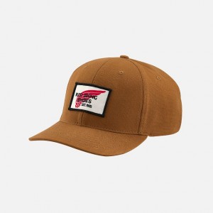 Red Wing Embroidered Logo Ball Hoeden | EWIP-71824