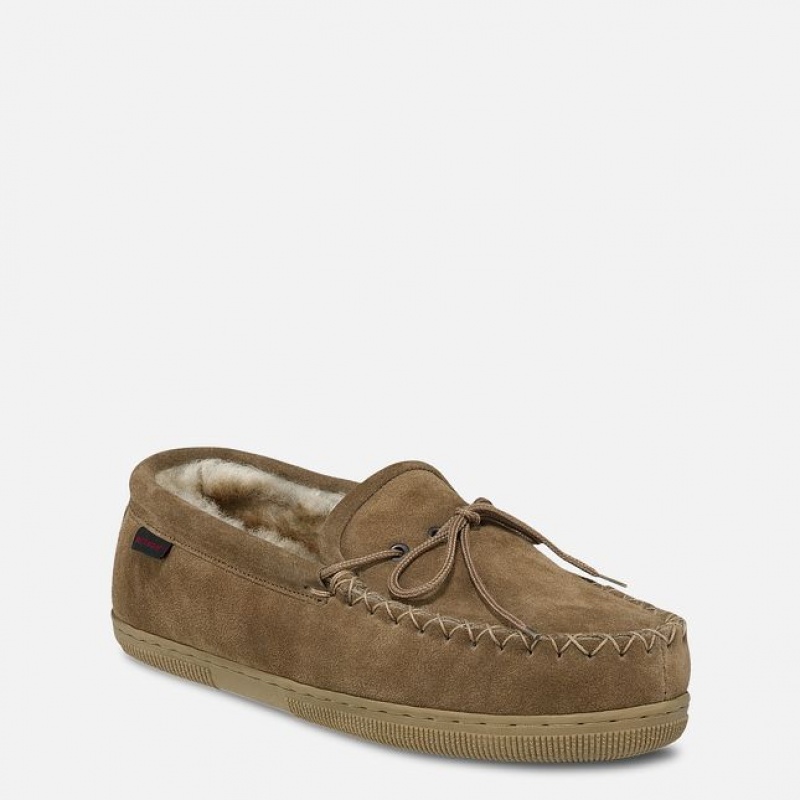 Red Wing Fleece-Gevoerde Suede Loafer Pantoffels | XTVL-36807